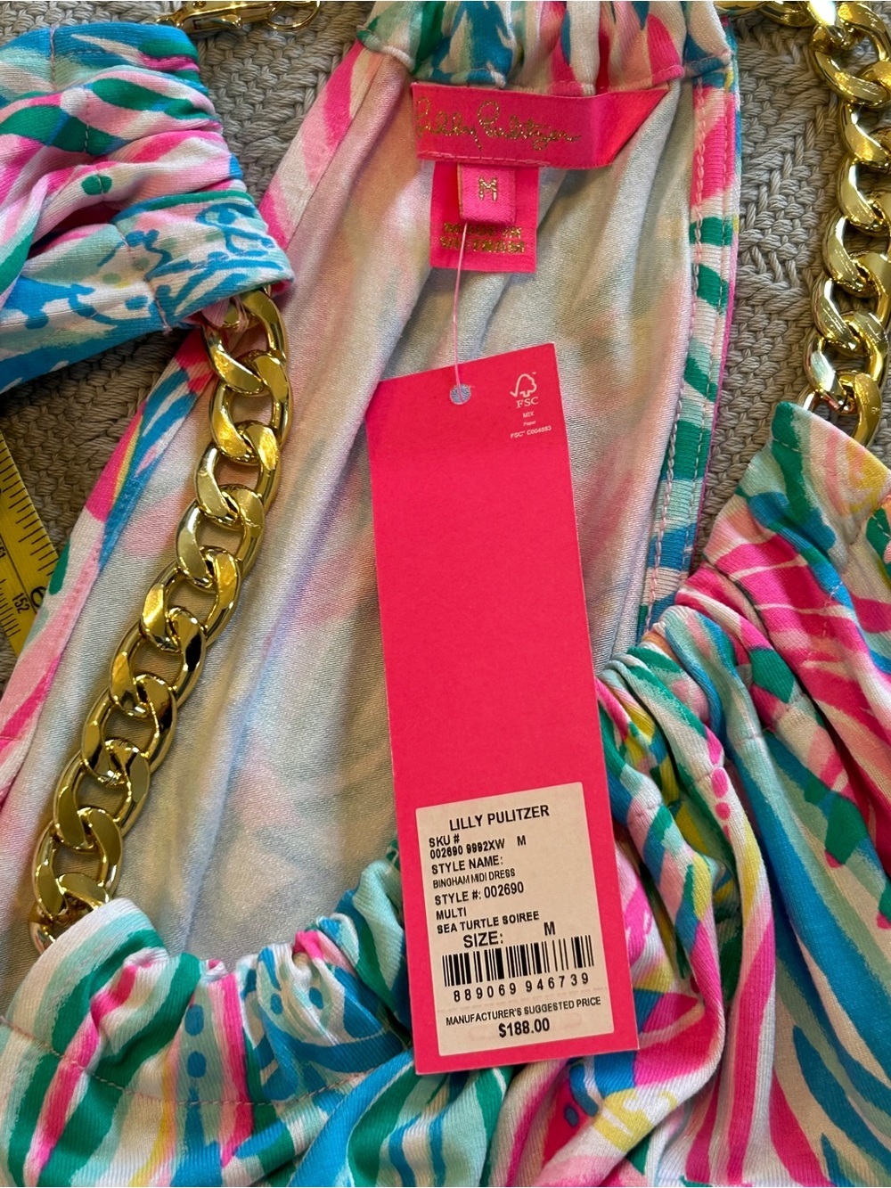 NWT SZ 8 Lilly Pullitzer Tropical Halter Maxi Dress - GORGEOUS ๐ - Picture 5 of 8